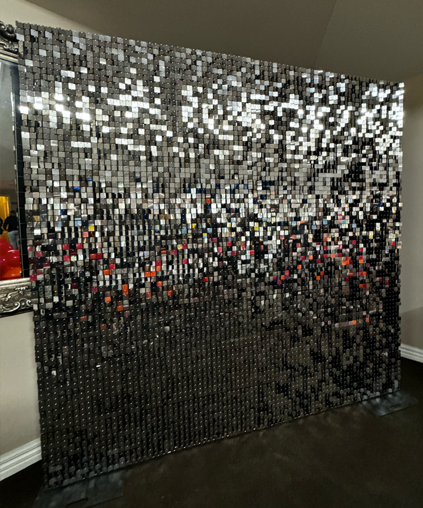 SJH Entertainment Silver Shimmer Wall